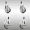 Service Caster 5 Inch 316SS Gray Poly Swivel 3/4 Inch Expanding Stem Caster Brake SCC, 2PK SCC-SS316EX20S514-PPUB-2-TLB-2-34 - alternate 1